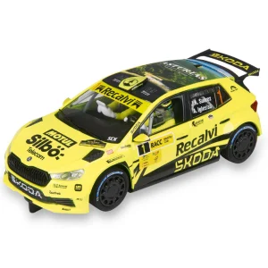 SCX Advance E10565 - Mud Effect Škoda Fabia RS Rally2 #5 Recalvi Team Spanish Super Rally 2023 Four-Wheel Drive
