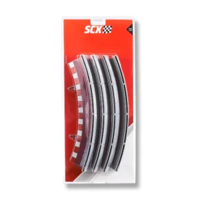 SCX 1:32 U10326 Shoulders with Barriers Outside Shoulders  Radius 2 / 45° Curves  x4 Pack