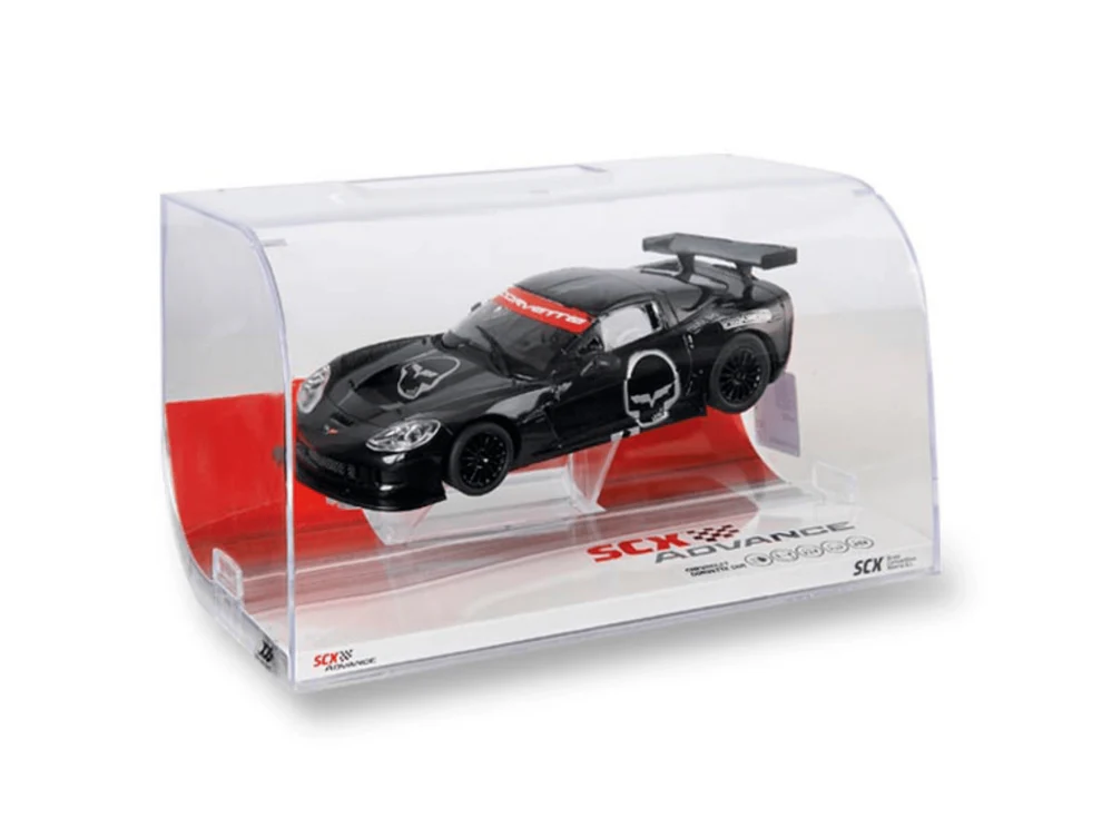 SCX Advance E10431 Chevrolet Corvette C6.R Black Skull Presentation Model - Image 3