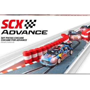 SCX Advance E10478 Chicane Section Narrowing Track x3 Track Sections Includes Tire Walls