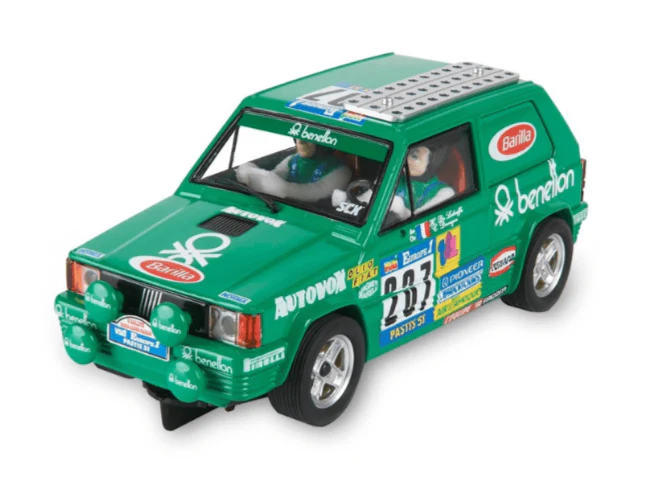 SCX Classic U10498 Fiat Panda 4x4 #207 Benetton Paris-Dakar Rally 1984
