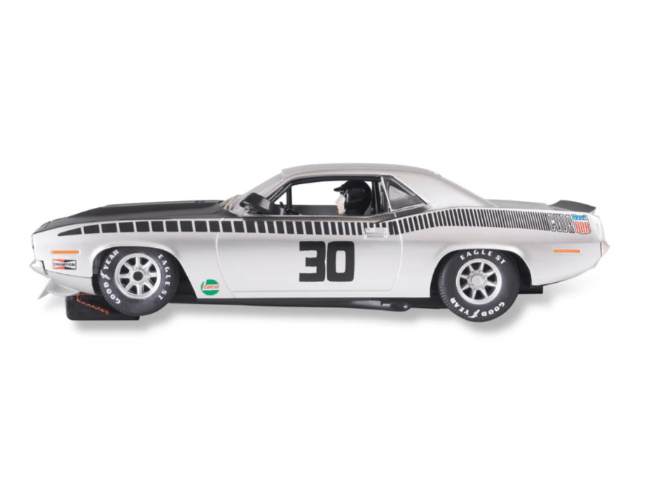 SCX Advance E10432 Plymouth AAR 'Cuda #30 Silver Trans-Am 1970 - Image 2