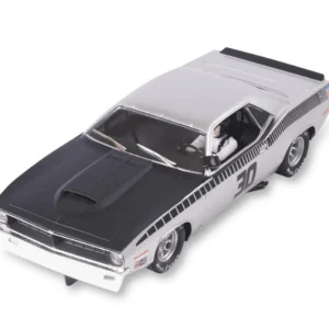 SCX Advance E10432 Plymouth AAR 'Cuda #30 Silver Trans-Am 1970
