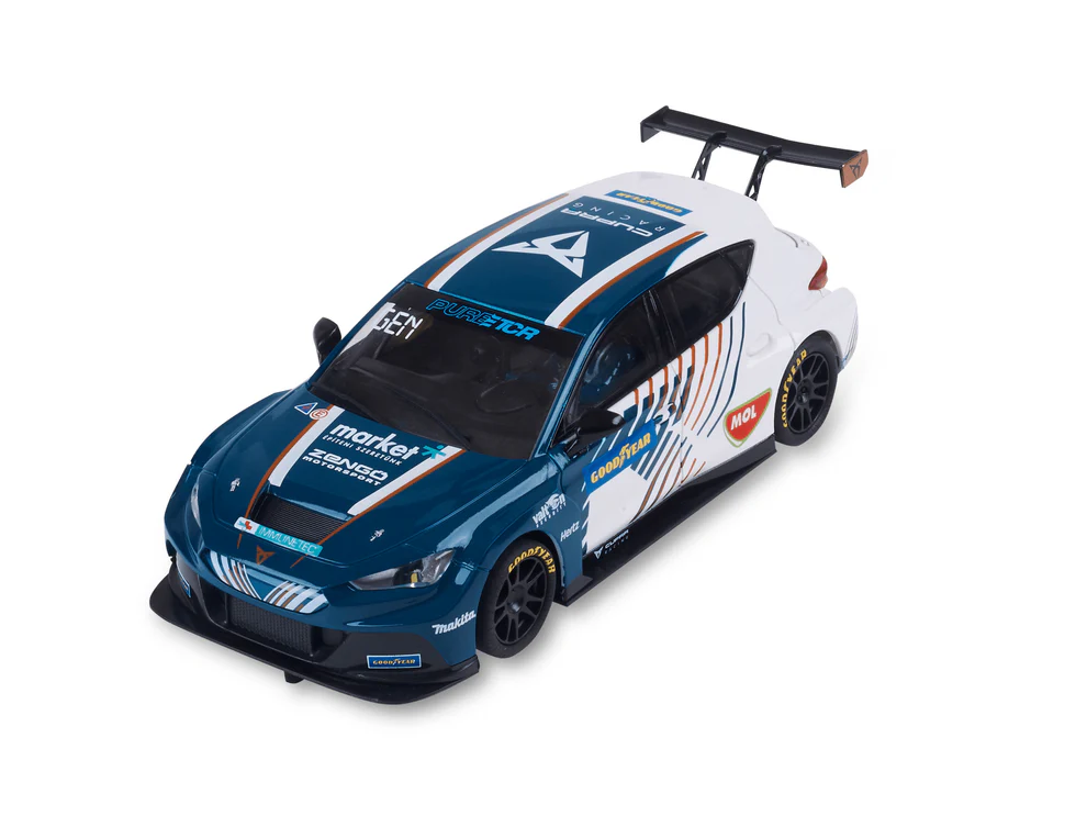 SCX Advance E10424 Cupra León e-Racer #28 Cupra EKS eTouring Car World Cup 2022