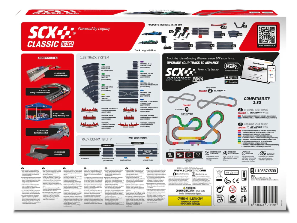 SCX Classic U10587 Formula Grand Prix Slot Car Racing Set Formula 1 - Alonso vs. Sainz Jr. - Image 2