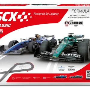 SCX Classic U10587 Formula Grand Prix Slot Car Racing Set  Formula 1 – Alonso vs. Sainz Jr.